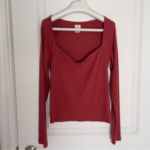 Aritzia Wilfred Waterfront Longsleeve Top size M